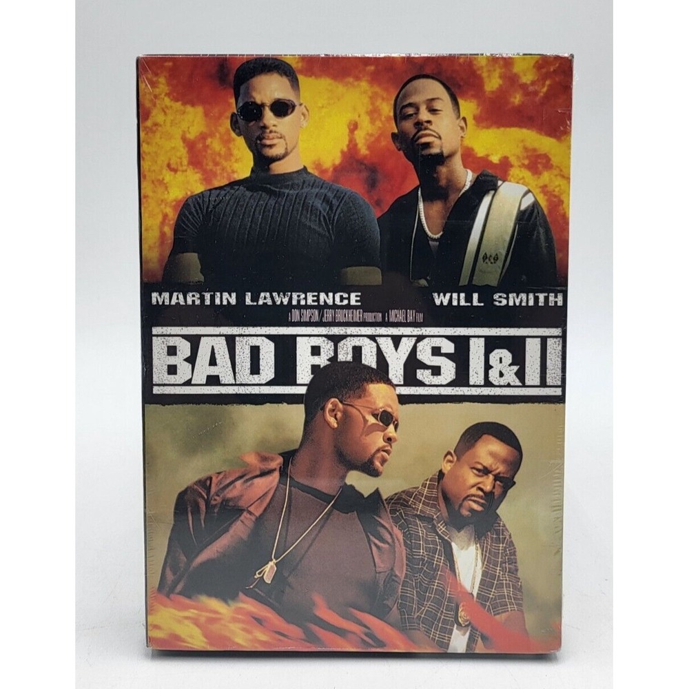 Bad Boys I & II 2 Movie DVD Box Set 2003 Will Smith Martin Lawrence New Sealed